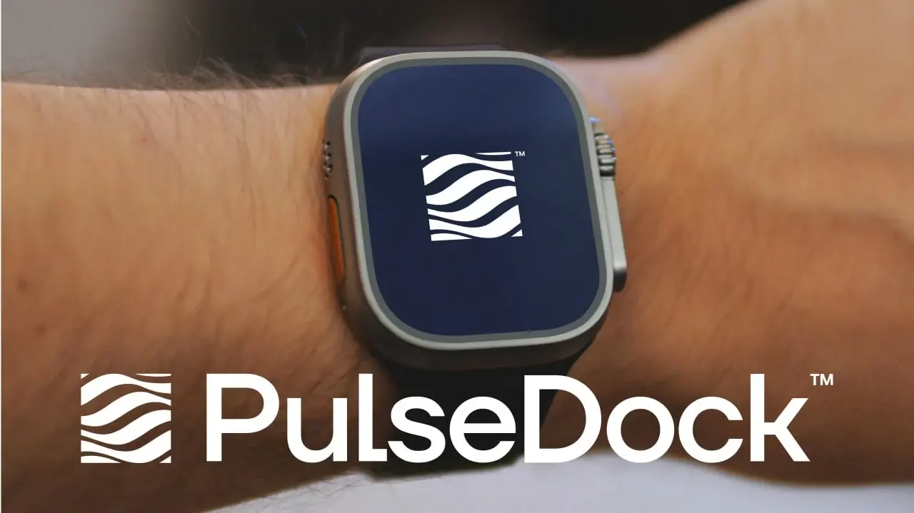 PulseDock identity on a smartwatch