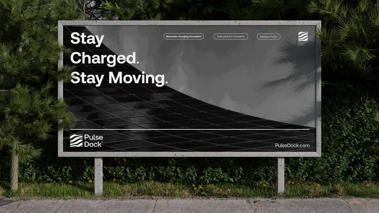 PulseDock Stay Charged Stay Moving outdoor campaign