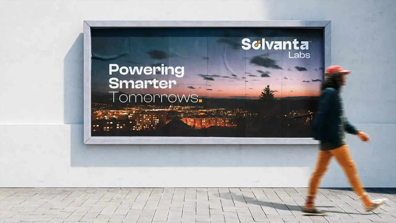 Solvanta Labs Powering Smarter Tomorrows billboard