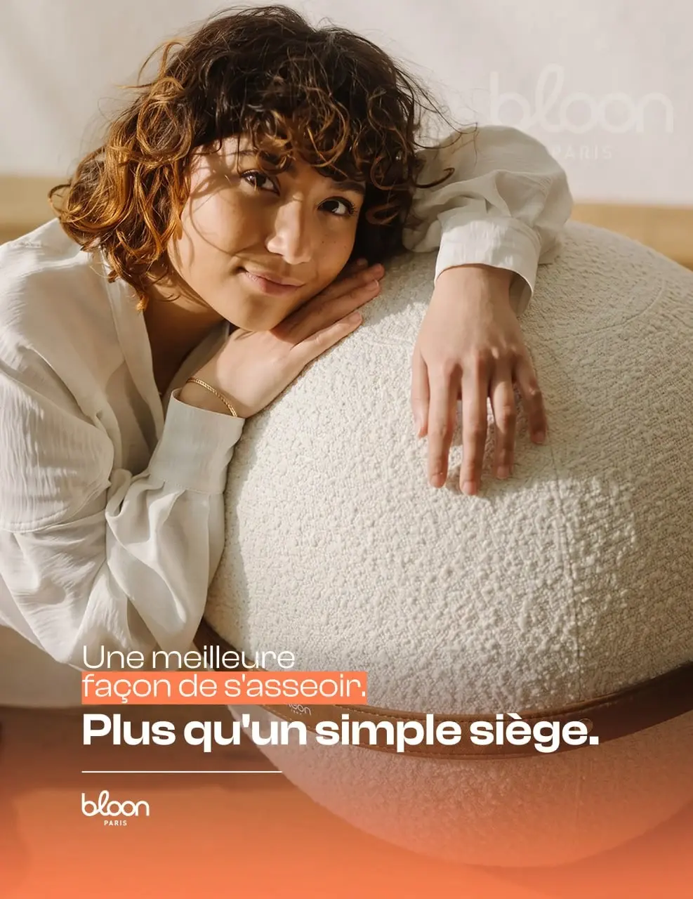 Bloom warm-toned seating and lifestyle campaign