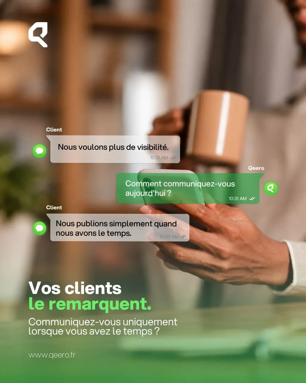 Qeero mobile-conversation campaign